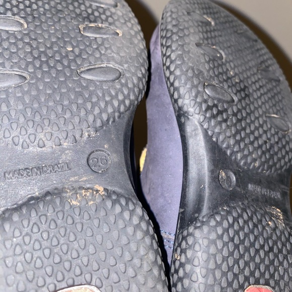 Elephanten Girls Size 26 (10T) Navy Red Flower Mary Jane Shoes School - Picture 7 of 7